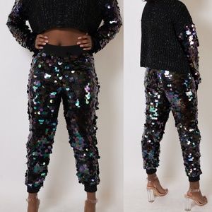 BRAND NEW SEQUIN JOGGER PANTS